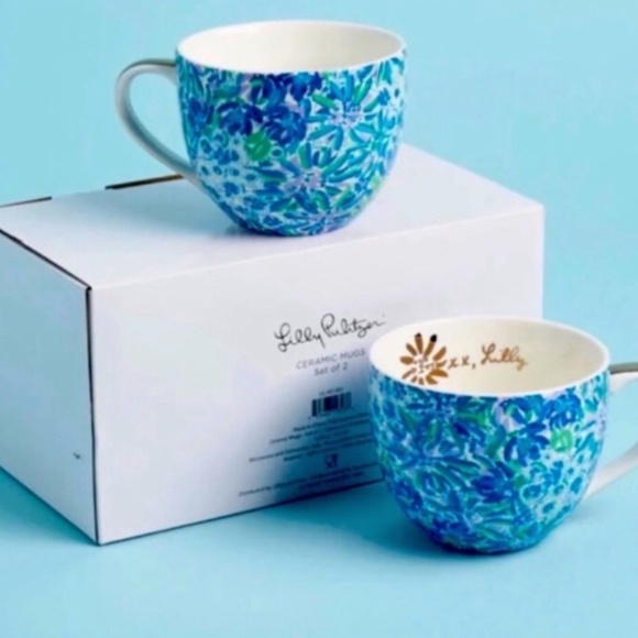 Lilly Pulitzer Ceramic Coffee Mugs (Set of 2) - Picture 1 of 4